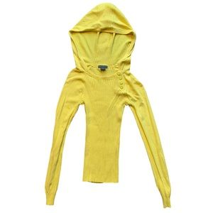 Armani Exchange Vintage Yellow Sweater with Hood Small